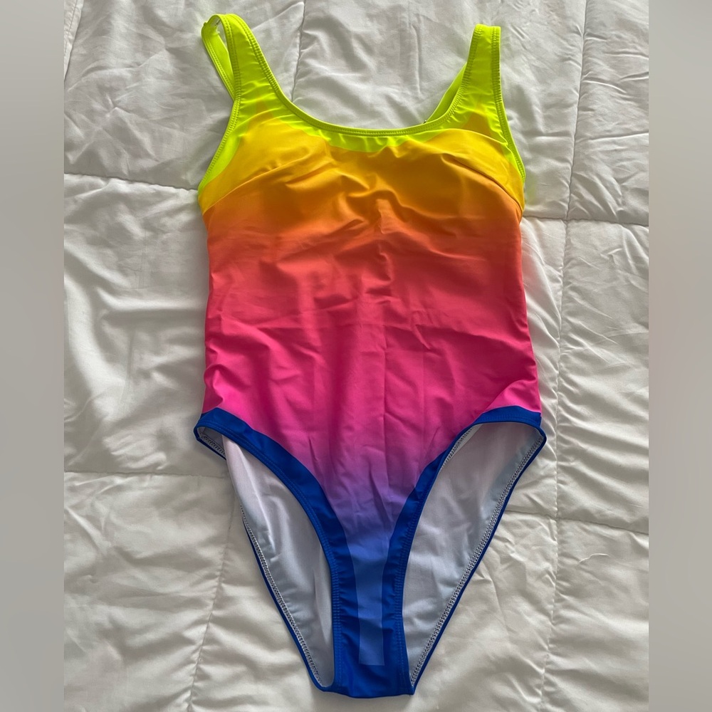 Colorful One Piece Bathing Suit
